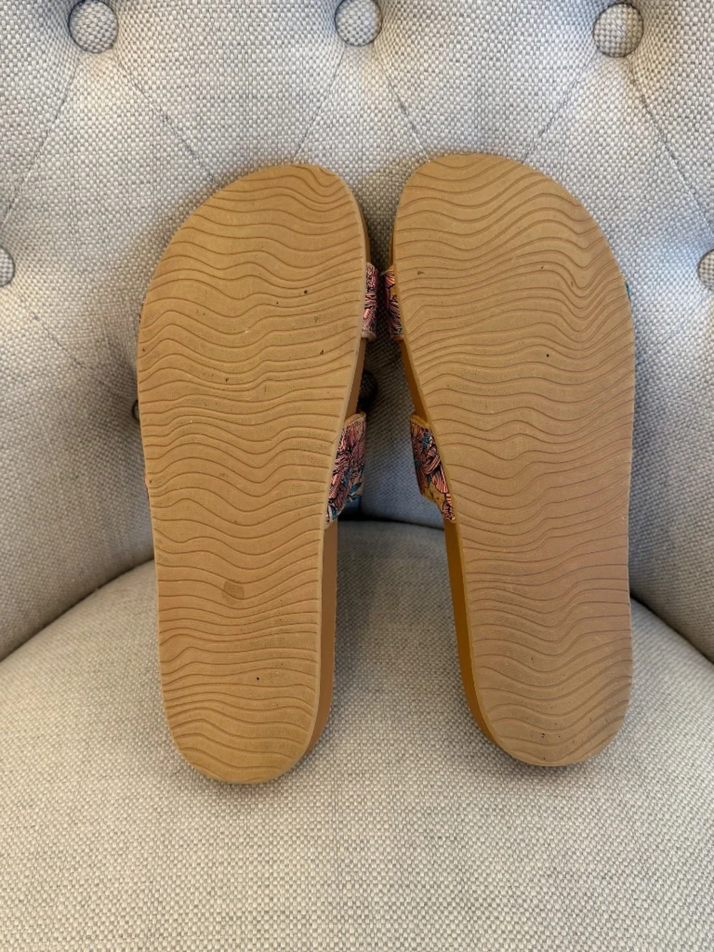 REEF Cork Vista Double Strap Slide Sandals Women’s Size 8
